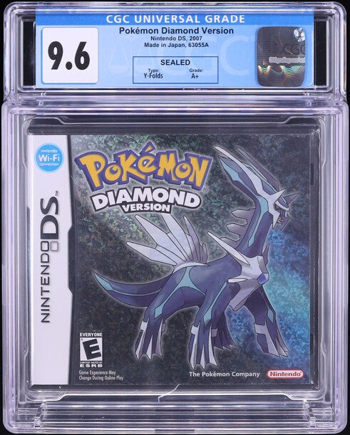 2007 POKEMON DIAMOND VERSION NINTENDO DS CGC 9.6 A+ SEALED