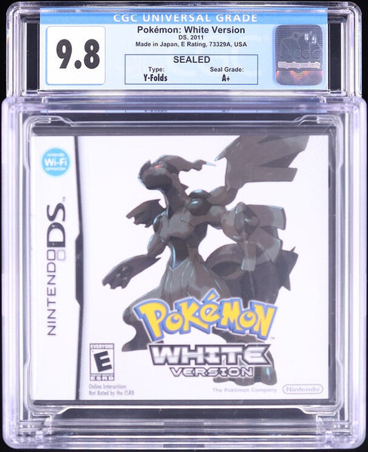 2011 POKEMON WHITE VERSION NINTENDO DS CGC 9.8 A+ SEALED