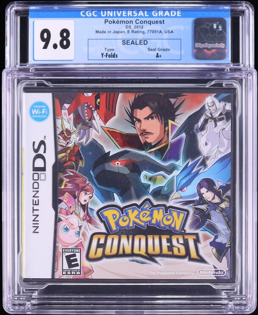 2012 POKEMON CONQUEST NINTENDO DS CGC 9.8 A+