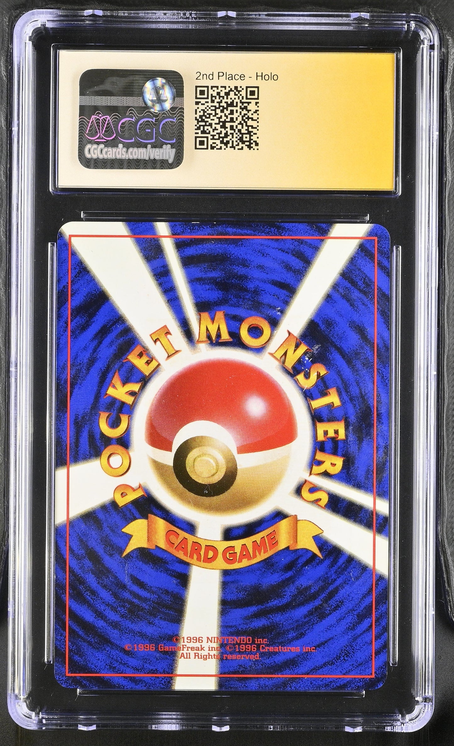 1998 POKEMON JAPANESE BLASTOISE KAMEX MEGA BATTLE NO. 2 TRAINER ARITA AUTO CGC AUTH