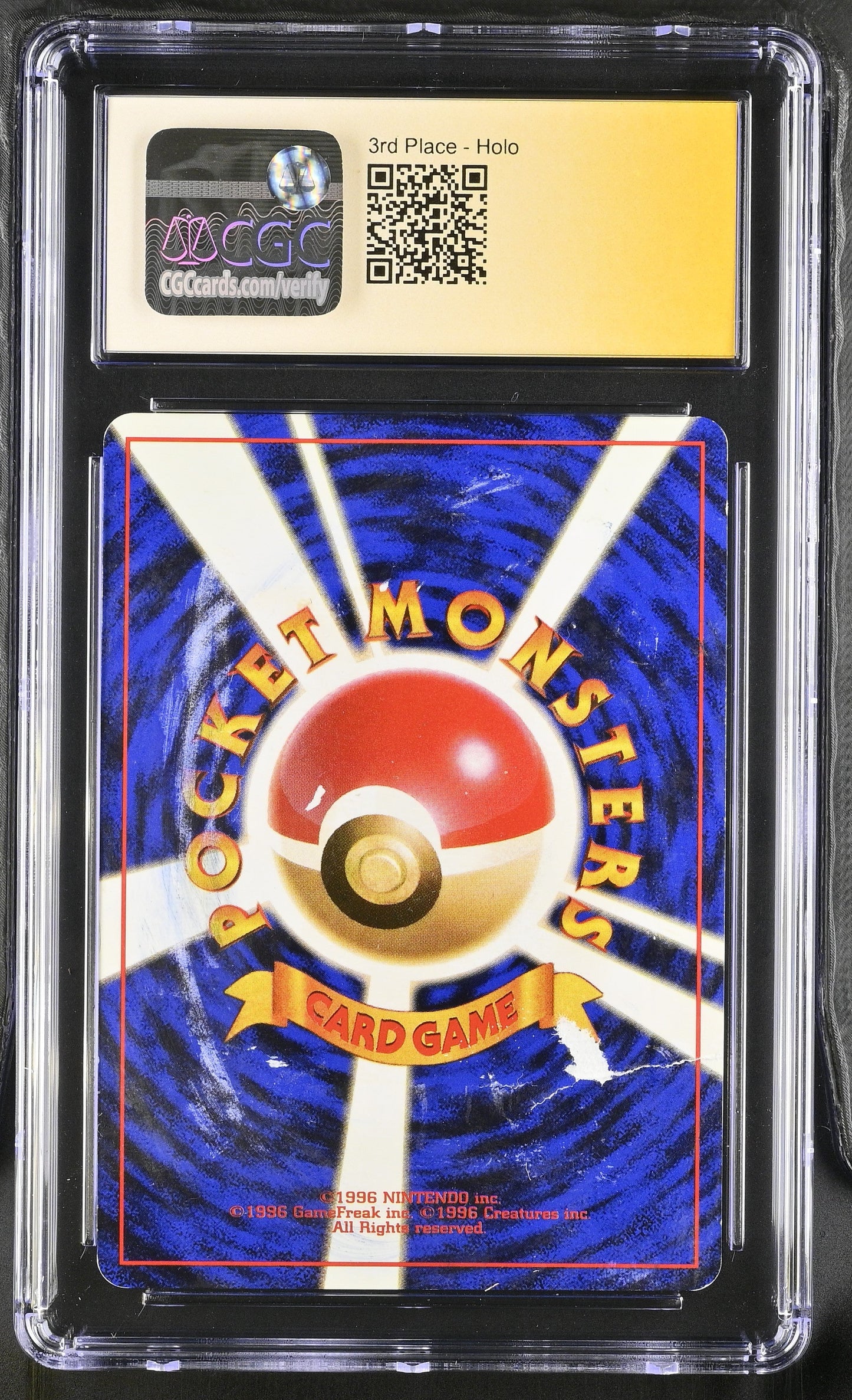 1998 POKEMON JAPANESE BLASTOISE KAMEX MEGA BATTLE NO. 3 TRAINER ARITA AUTO CGC AUTH