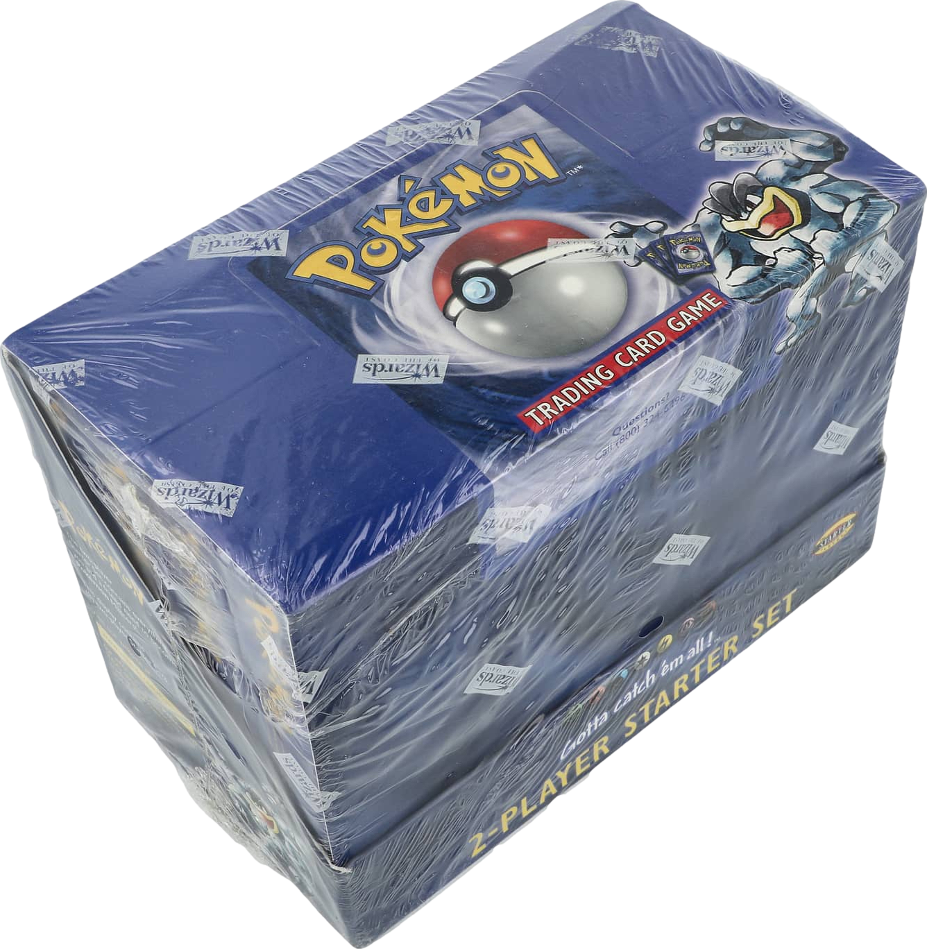 1999 POKEMON BASE SET 2-PLAYER STARTER SET THEME DECK CASE SEALED *CONTAINS 8 DECKS*