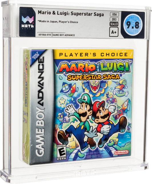 2003 MARIO & LUIGI SUPERSTAR SAGA GAME BOY ADVANCE GBA WATA 9.8 A+ SEALED