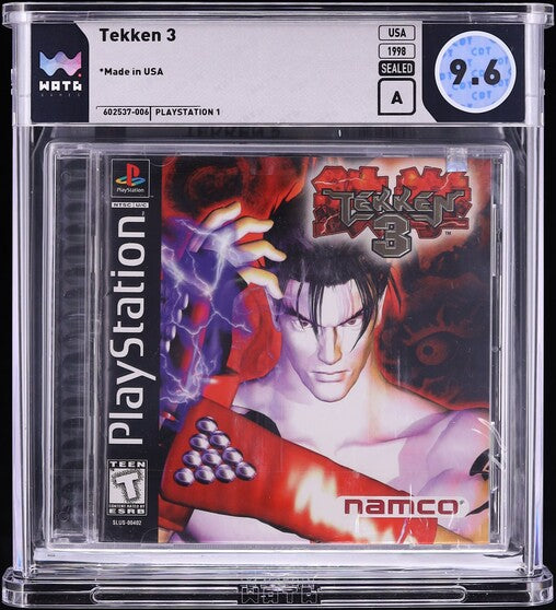 1998 TEKKEN 3 SONY PLAYSTATION 1 PS1 WATA 9.6 A SEALED