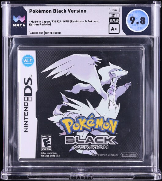 2011 POKEMON BLACK VERSION NINTENDO DS WATA 9.8 A+ SEALED
