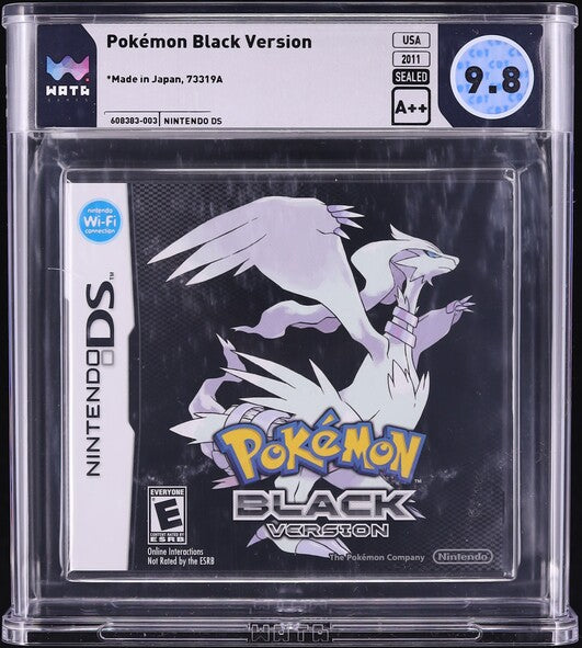 2011 POKEMON BLACK VERSION NINTENDO DS WATA 9.8 A++ SEALED