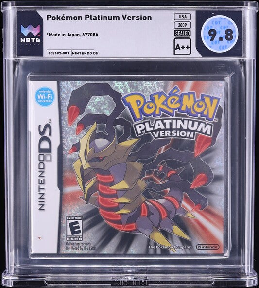 2009 POKEMON PLATINUM VERSION NINTENDO DS WATA 9.8 A++ SEALED