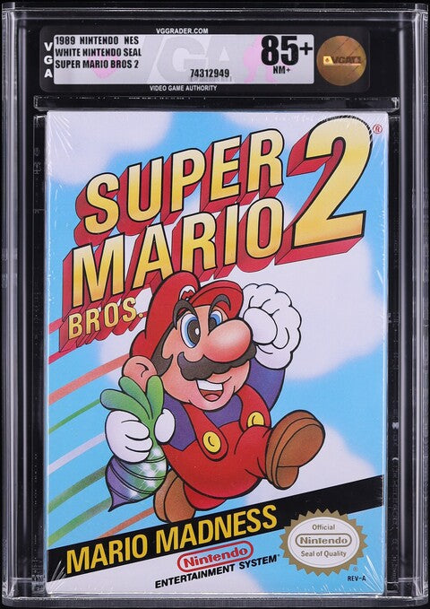1989 SUPER MARIO BROS 2 NINTENDO NES VGA 85+ SEALED