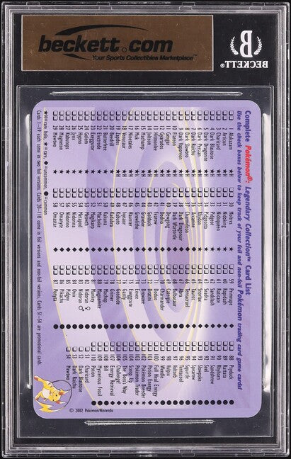 2002 POKEMON LEGENDARY COLLECTION BOX TOPPER CHARIZARD #S1 BGS 9.5 GEM MINT