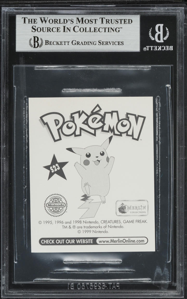 1999 POKEMON ALBUM STICKERS MEW #S23 BGS 9 MINT