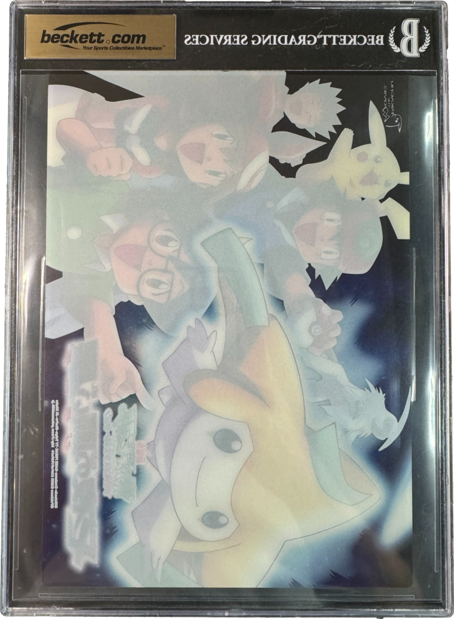 2003 POKEMON PIKACHU ABSOL JIRACHI PENCIL BOARD BGS 9.5