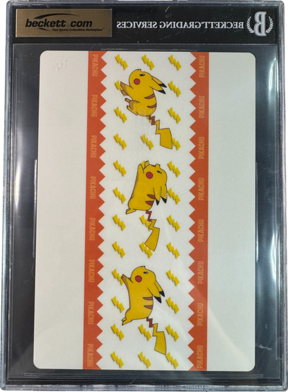 1998 POKEMON PIKACHU PENCIL BOARD BGS 9.5