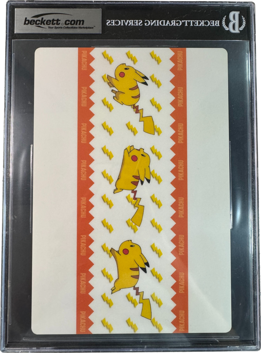 1998 POKEMON PIKACHU PENCIL BOARD BGS 9