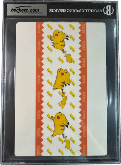 1998 POKEMON PIKACHU PENCIL BOARD BGS 9