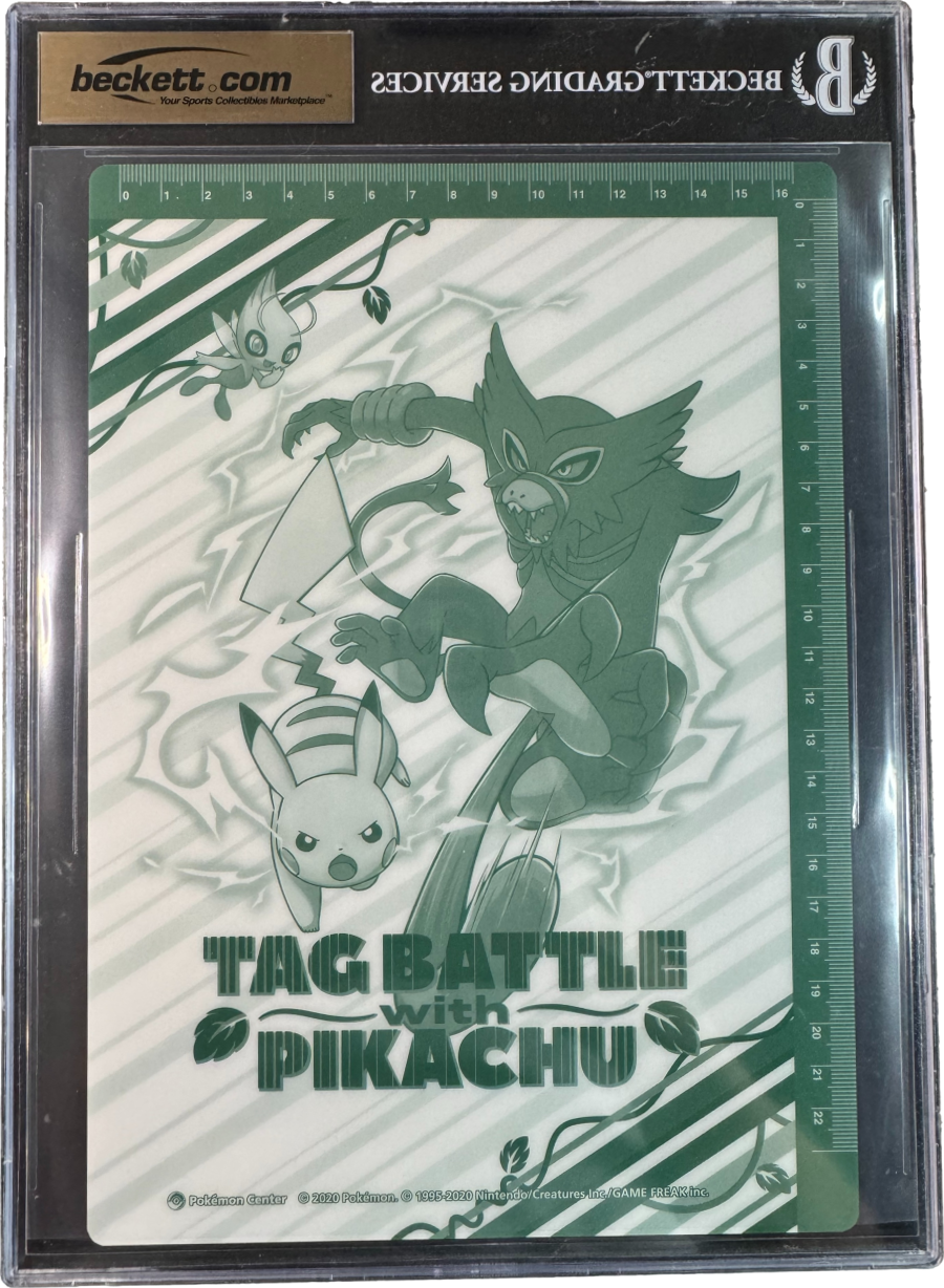 2020 POKEMON CELEBI ZARUDE PIKACHU PENCIL BOARD BGS 9.5