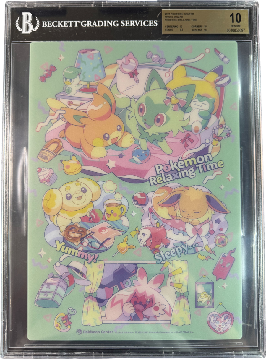 2023 POKEMON PAWMI SPRIGATITO EEVEE PENCIL BOARD BGS 10