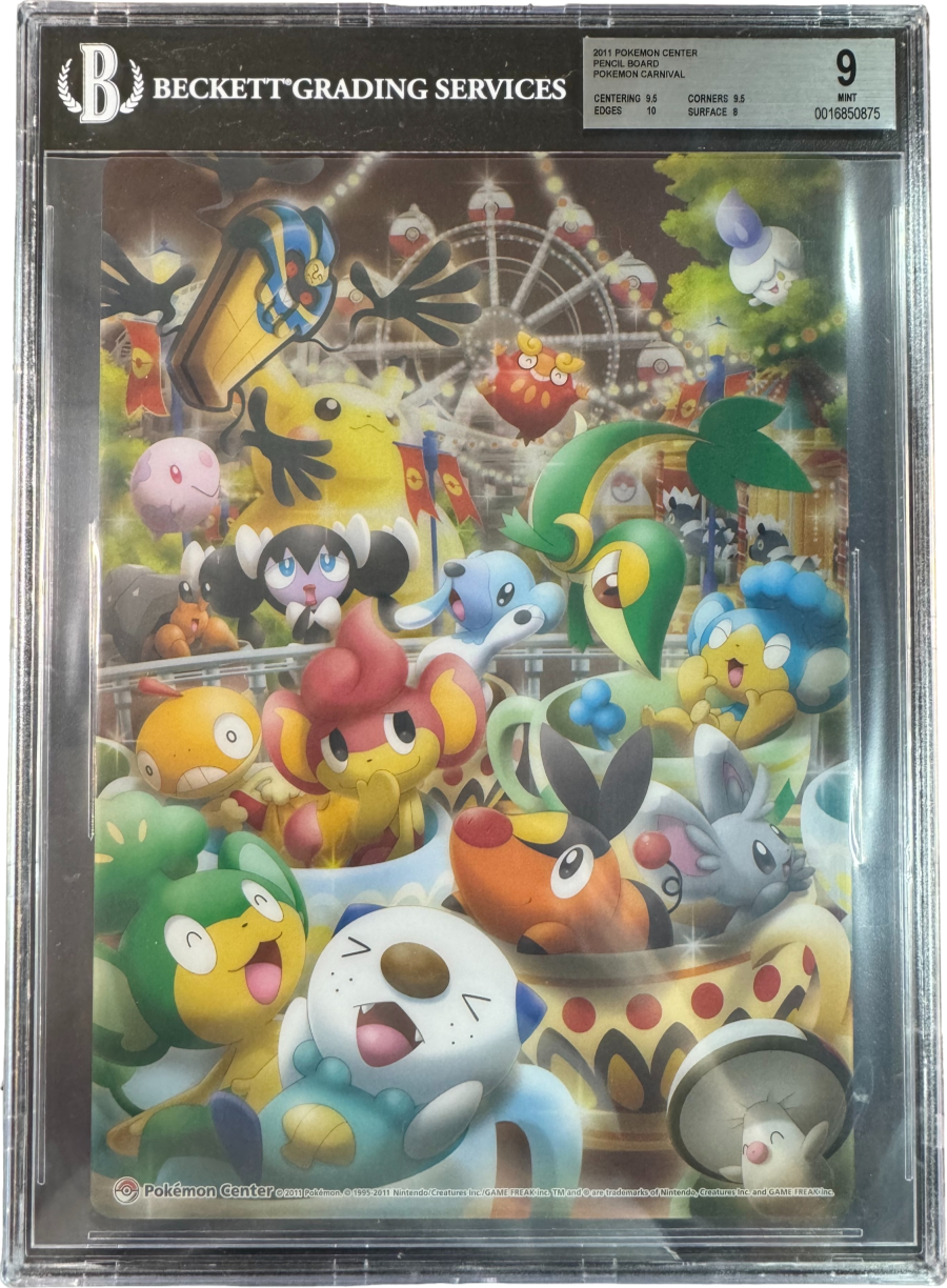 2011 POKEMON CARNIVAL PENCIL BOARD BGS 9