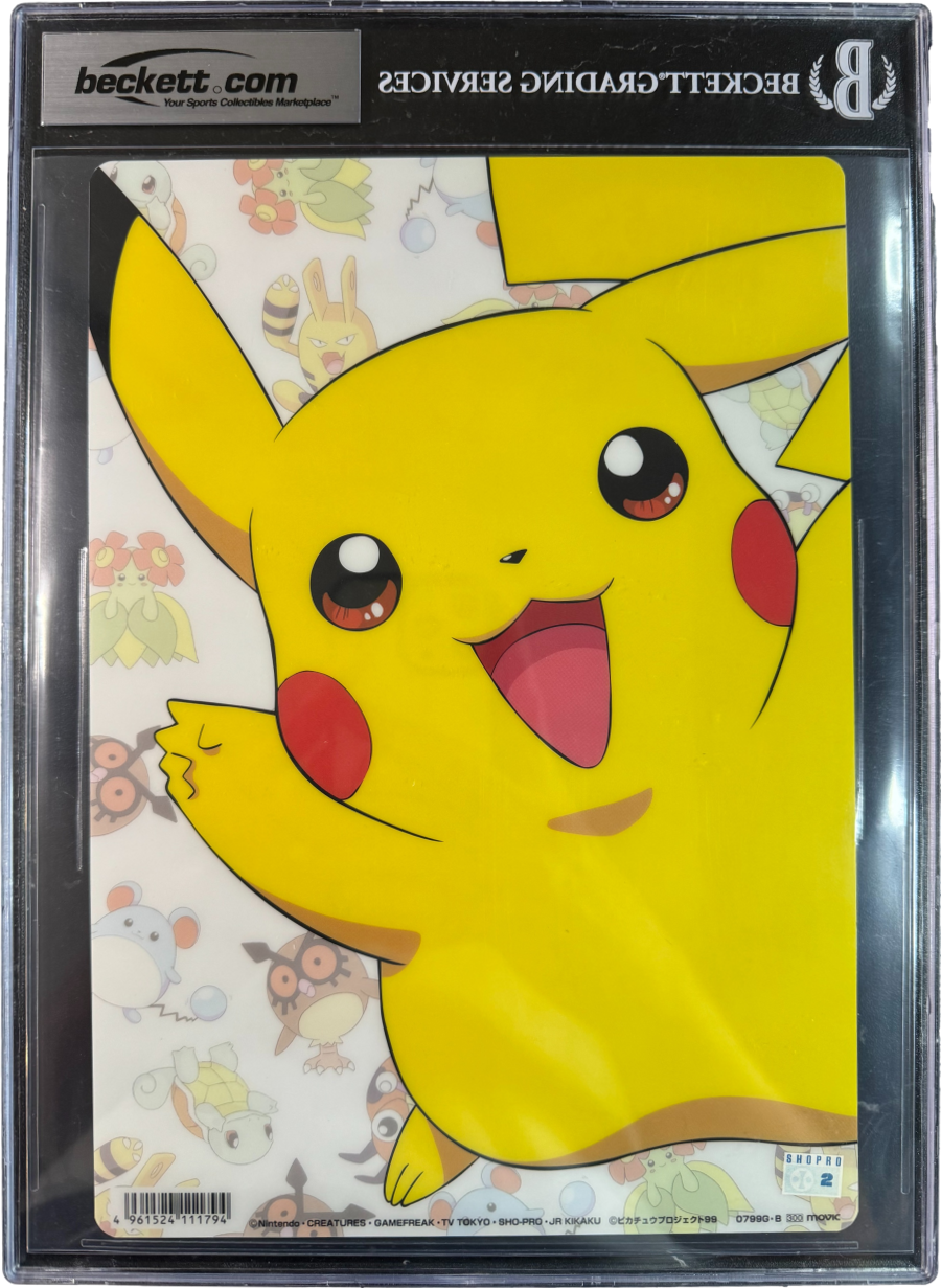 1999 POKEMON LEDYBA ELEKID PIKACHU PENCIL BOARD BGS 8