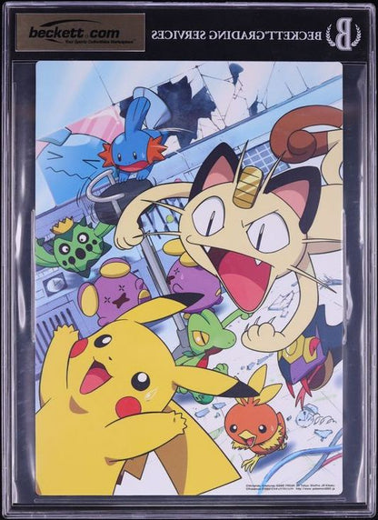 2003 POKEMON PIKACHU MEOWTH & OTHERS PENCIL BOARD BGS 9.5