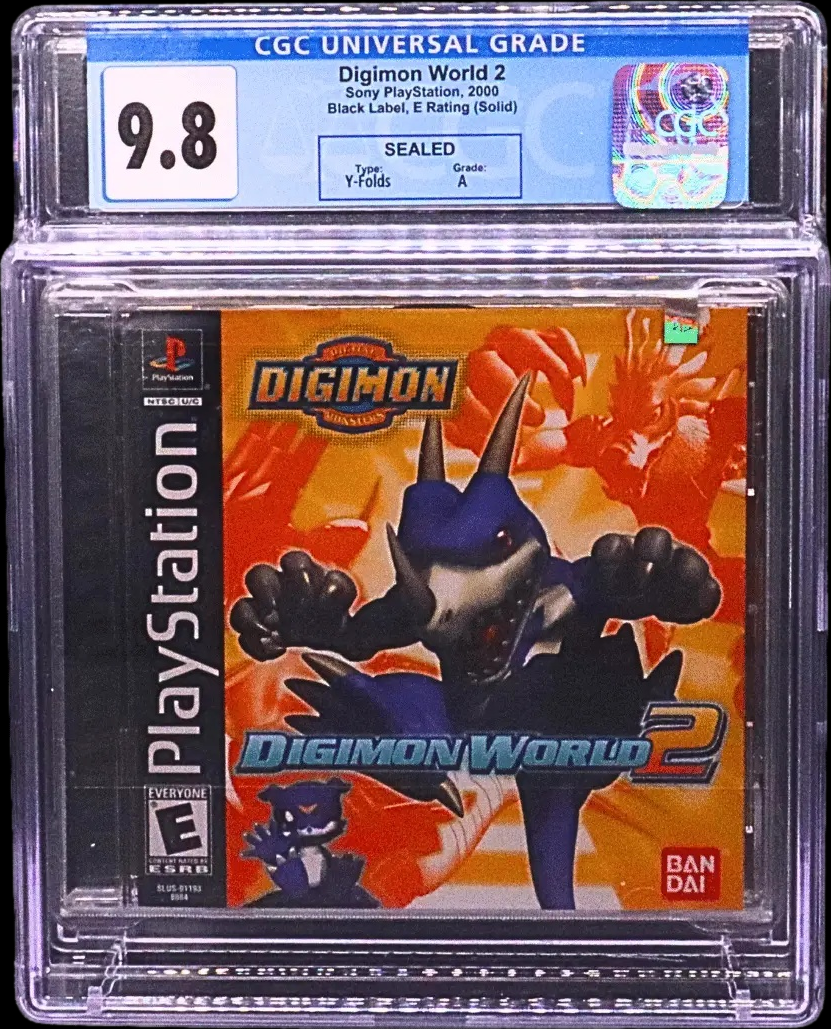 2000 DIGIMON WORLD 2 SONY PLAYSTATION 1 PS1 CGC 9.8 A SEALED