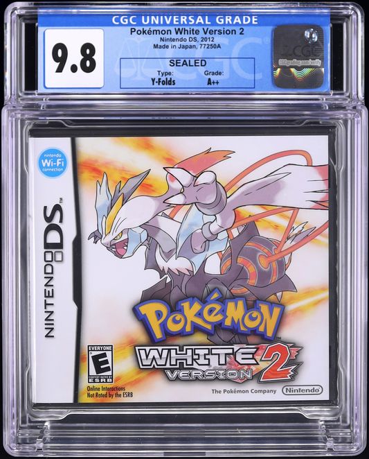 2012 POKEMON WHITE VERSION 2 NINTENDO DS CGC 9.8 A++ SEALED
