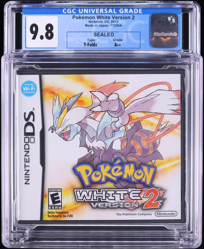 2012 POKEMON WHITE VERSION 2 NINTENDO DS CGC 9.8 A++ SEALED