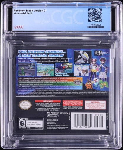 2012 POKEMON BLACK VERSION 2 NINTENDO DS CGC 9.8 A++ SEALED