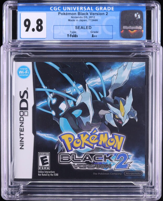 2012 POKEMON BLACK VERSION 2 NINTENDO DS CGC 9.8 A++ SEALED