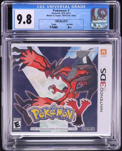 2013 POKEMON Y NINTENDO 3DS CGC 9.8 A++ SEALED