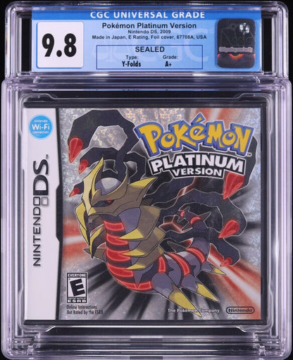 2009 POKEMON PLATINUM VERSION NINTENDO DS CGC 9.8 A+ SEALED