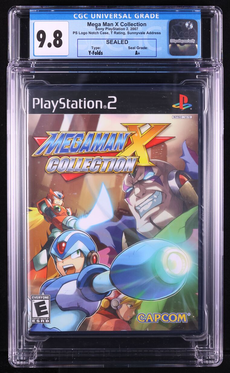 2007 MEGA MAN X COLLECTION SONY PLAYSTATION 2 PS2 CGC 9.8 A+ SEALED