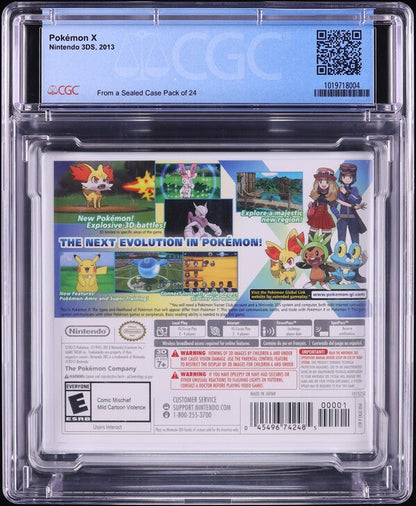 2013 POKEMON X NINTENDO 3DS CGC 9.9 A++ SEALED