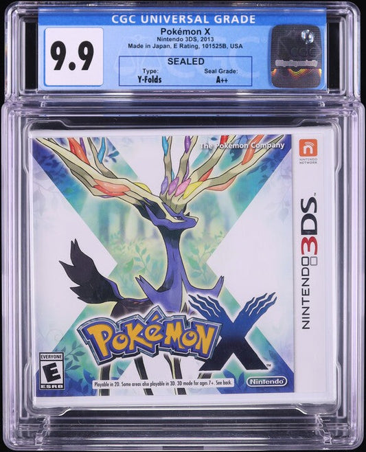 2013 POKEMON X NINTENDO 3DS CGC 9.9 A++ SEALED