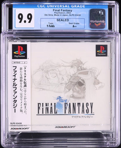 2002 FINAL FANTASY JAPANESE PLAYSTATION 1 PS1 CGC 9.9 A++ SEALED