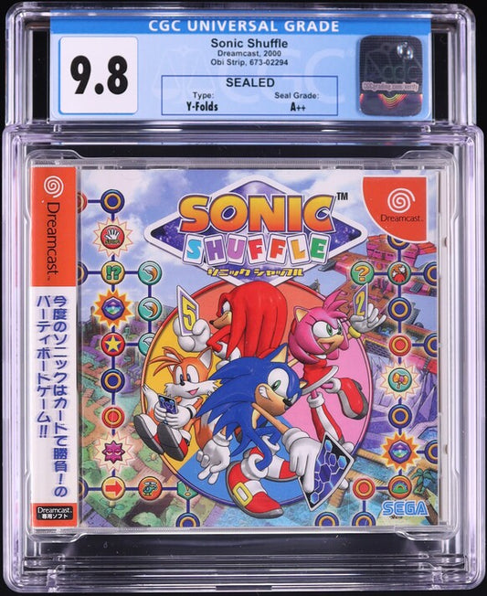 2000 SONIC SHUFFLE JAPANESE SEGA DRAMCAST CGC 9.8 A++ SEALED