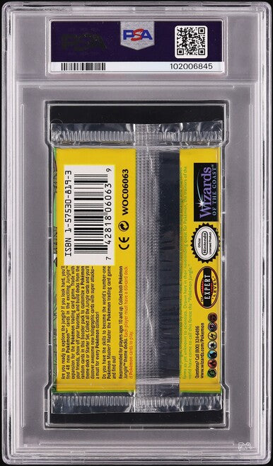 1999 POKEMON JUNGLE 1ST EDITION WIGGLYTUFF BOOSTER PACK PSA 10