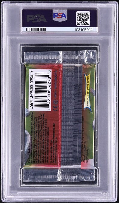 2000 POKEMON NEO GENESIS 1ST EDITION MEGANIUM BOOSTER PACK PSA 9