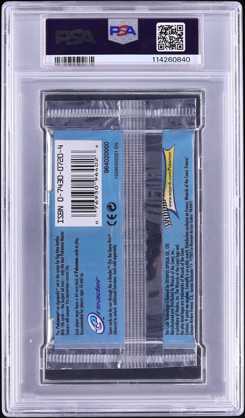 2003 POKEMON AQUAPOLIS ARCANINE BOOSTER PACK PSA 9