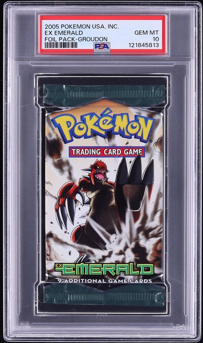 2005 POKEMON EX EMERALD GROUDON BOOSTER PACK PSA 10