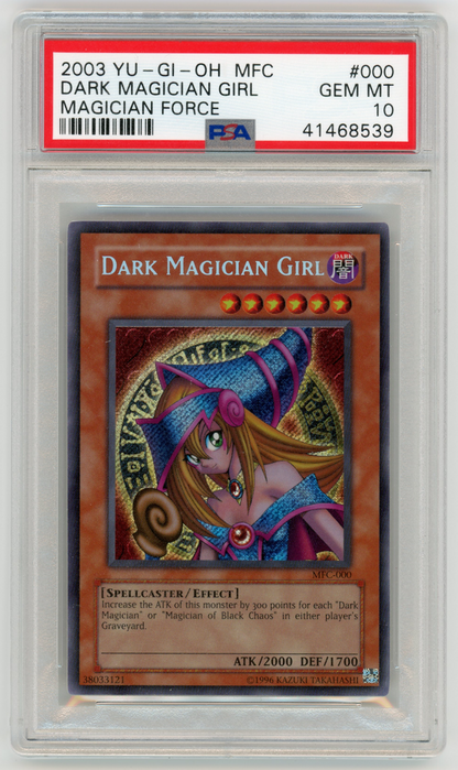 Yu-Gi-Oh! Dark Magician Girl MFC Magician Force #000 2003 PSA 10 #A1080