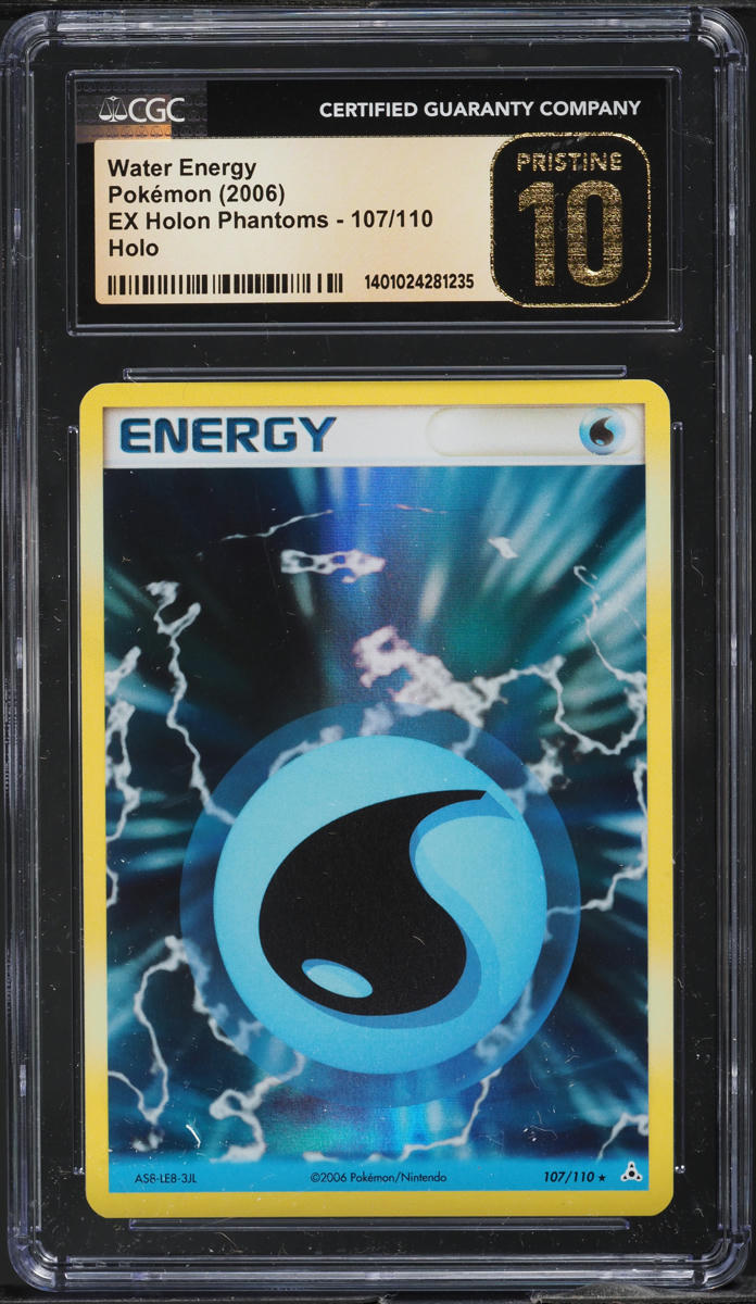 2006 POKEMON EX HOLON PHANTOMS HOLO WATER ENERGY #107 CGC 10 PRISTINE