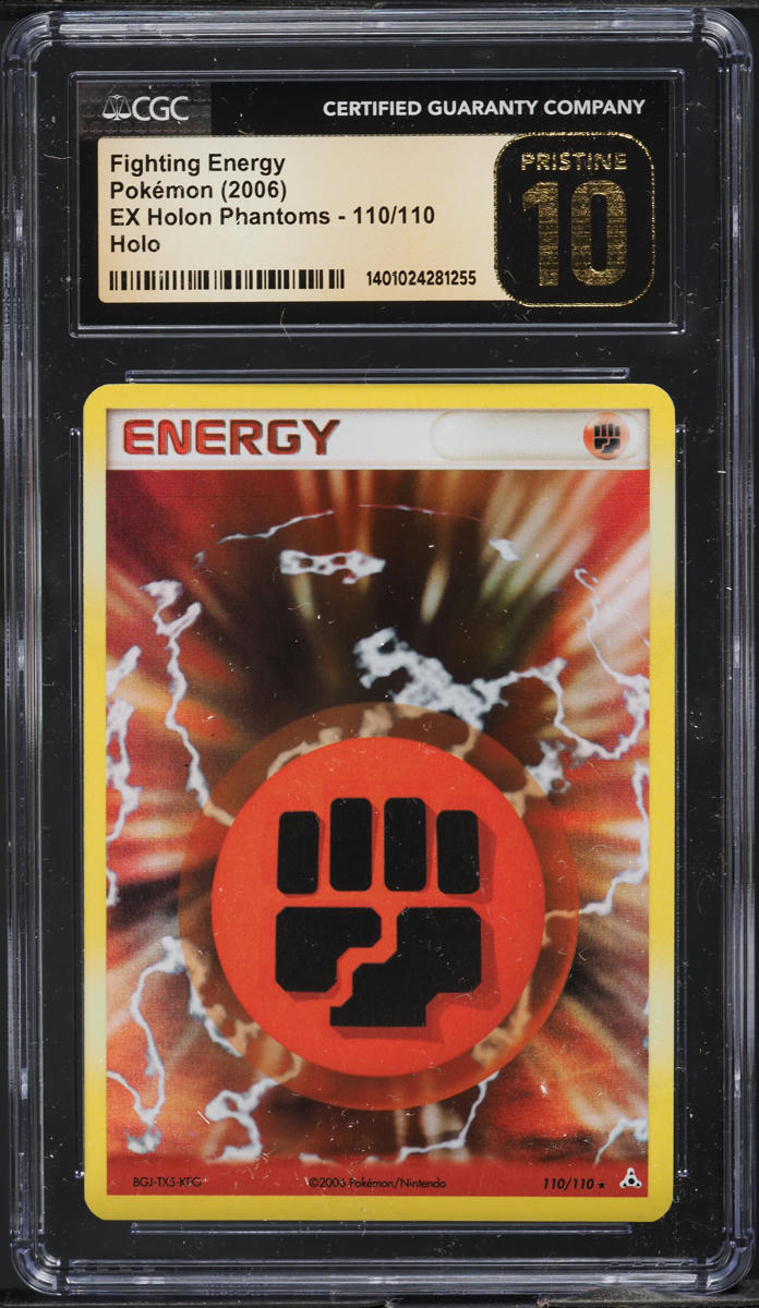 2006 POKEMON EX HOLON PHANTOMS HOLO FIGHTING ENERGY #110 CGC 10 PRISTINE