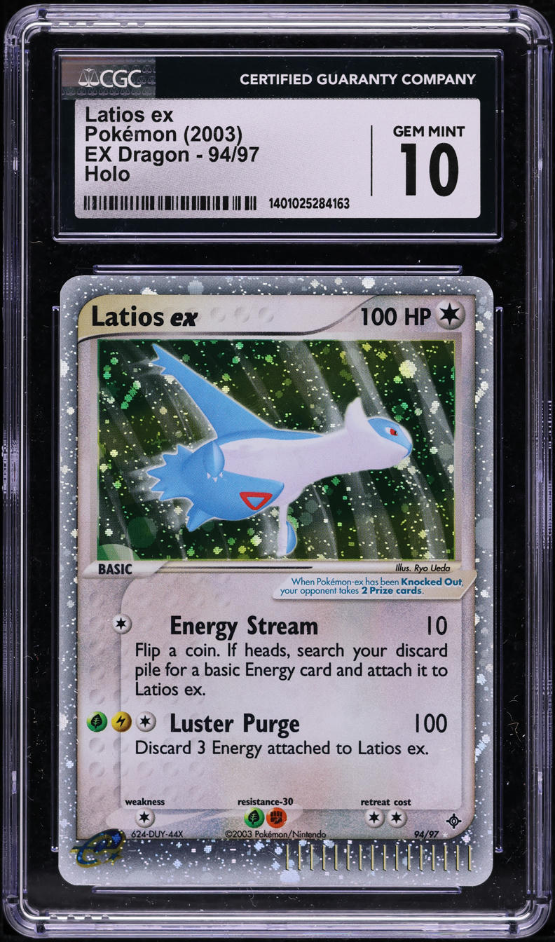 2003 POKEMON EX DRAGON HOLO LATIOS EX #94 CGC 10 GEM MINT