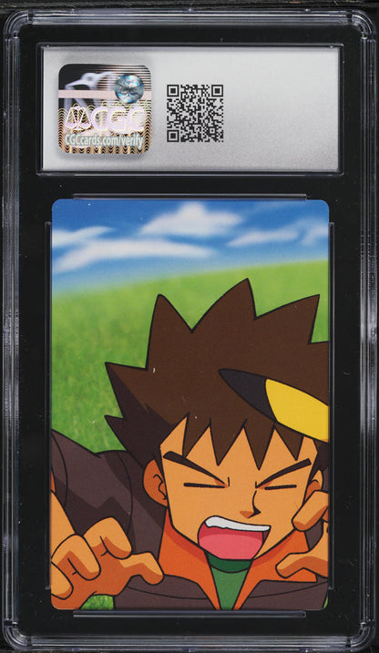 2005 POKEMON JAPANESE CARDDASS WEEKLY SNAP CARD BROCK & BONSLY #3 CGC 10 GEM