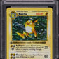 1999 POKEMON BASE SET SHADOWLESS 1ST EDITION HOLO RAICHU #14 PSA 8 NM-MT