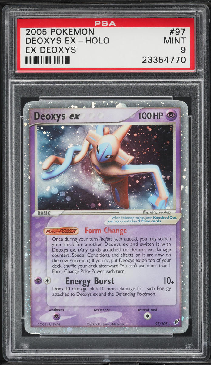 2005 POKEMON EX DEOXYS HOLO DEOXYS EX #97 PSA 9 MINT