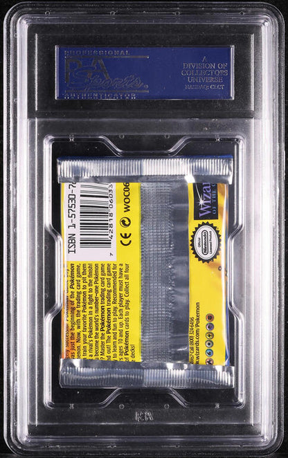 1999 POKEMON BASE SET SHADOWLESS 1ST EDITION CHARIZARD BOOSTER PACK PSA 10