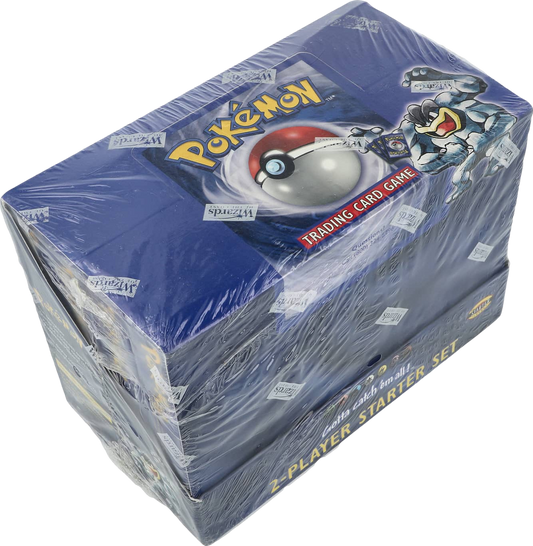 1999 POKEMON BASE SET 2-PLAYER STARTER SET THEME DECK CASE SEALED *CONTAINS 8 DECKS*