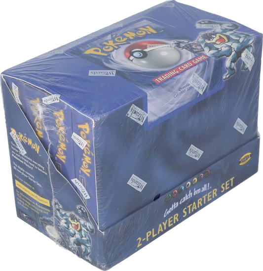 1999 POKEMON BASE SET 2-PLAYER STARTER SET THEME DECK CASE SEALED *CONTAINS 8 DECKS*