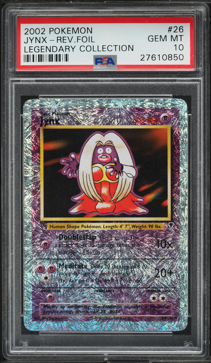 2002 POKEMON LEGENDARY COLLECTION REVERSE HOLO JYNX #26 PSA 10 GEM MINT